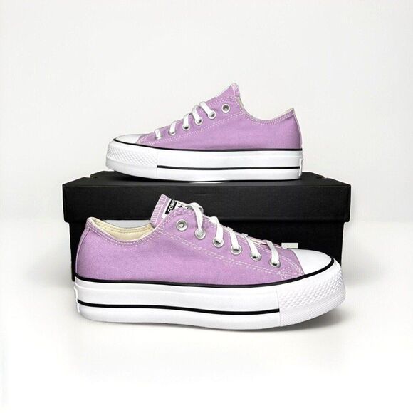 New Womens Converse Chuck Taylor All Star Lift Platform Purple Order 6.5 for Sz7 - Picture 2 of 12